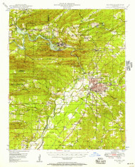 Malvern, Arkansas 1948 (1957) USGS Old Topo Map Reprint 15x15 AR Quad 260164