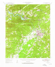 Malvern, Arkansas 1948 (1957) USGS Old Topo Map Reprint 15x15 AR Quad 260163