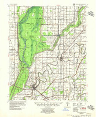 Marked Tree, Arkansas 1956 (1956) USGS Old Topo Map Reprint 15x15 AR Quad 260179