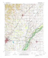 Marmaduke, Arkansas 1958 (1980) USGS Old Topo Map Reprint 15x15 AR Quad 260182
