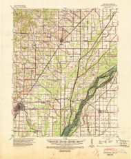 Marmaduke, Arkansas 1940 (1946) USGS Old Topo Map Reprint 15x15 AR Quad 260181
