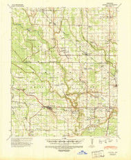Marvell, Arkansas 1940 (1942) USGS Old Topo Map Reprint 15x15 AR Quad 260185