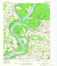 Mellwood, Arkansas 1961 (1965) USGS Old Topo Map Reprint 15x15 AR Quad 336979