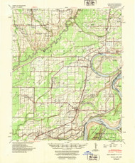 Modoc, Arkansas 1948 (1951) USGS Old Topo Map Reprint 15x15 AR Quad 260201