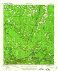 Moro Bay, Arkansas 1934 (1960) USGS Old Topo Map Reprint 15x15 AR Quad 260204