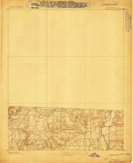 Winslow #4, Arkansas 1898 (1898) USGS Old Topo Map Reprint 15x15 AR Quad 260380