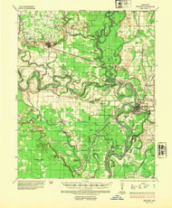 Newport, Arkansas 1935 (1954) USGS Old Topo Map Reprint 15x15 AR Quad 260218