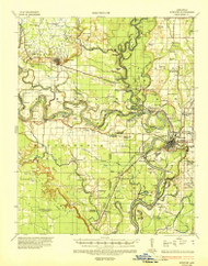 Newport, Arkansas 1935 (1937) USGS Old Topo Map Reprint 15x15 AR Quad 260219