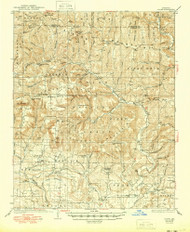 Ozone, Arkansas 1936 (1949) USGS Old Topo Map Reprint 15x15 AR Quad 260232