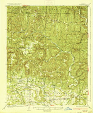 Ozone, Arkansas 1936 (1936) USGS Old Topo Map Reprint 15x15 AR Quad 260231