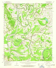 Park Place, Arkansas 1962 (1965) USGS Old Topo Map Reprint 15x15 AR Quad 260238