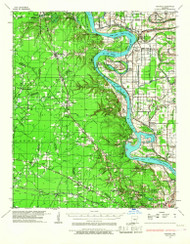 Pastoria, Arkansas 1932 (1967) USGS Old Topo Map Reprint 15x15 AR Quad 260243