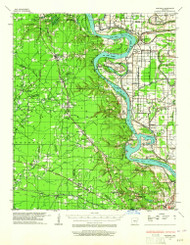 Pastoria, Arkansas 1932 (1965) USGS Old Topo Map Reprint 15x15 AR Quad 260244