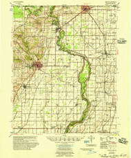 Piggott, Arkansas 1956 (1956) USGS Old Topo Map Reprint 15x15 AR Quad 260249