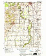 Piggott, Arkansas 1956 (1956) USGS Old Topo Map Reprint 15x15 AR Quad 260247