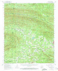 Potter, Arkansas 1958 (1972) USGS Old Topo Map Reprint 15x15 AR Quad 260254