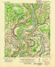Readland, Arkansas 1939 (1954) USGS Old Topo Map Reprint 15x15 AR Quad 260265