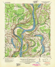 Readland, Arkansas 1939 (1947) USGS Old Topo Map Reprint 15x15 AR Quad 260266