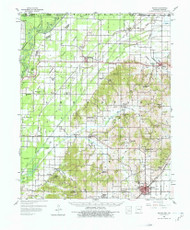 Rector, Arkansas 1958 (1978) USGS Old Topo Map Reprint 15x15 AR Quad 260270