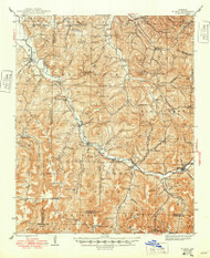 St. Paul, Arkansas 1946 (1949) USGS Old Topo Map Reprint 15x15 AR Quad 260306