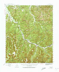St. Paul, Arkansas 1943 (1973) USGS Old Topo Map Reprint 15x15 AR Quad 260301