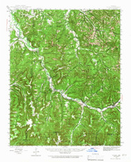 St. Paul, Arkansas 1943 (1966) USGS Old Topo Map Reprint 15x15 AR Quad 260302