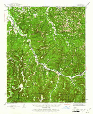 St. Paul, Arkansas 1943 (1961) USGS Old Topo Map Reprint 15x15 AR Quad 260303