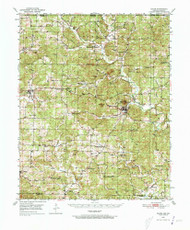 Salem, Arkansas 1950 (1973) USGS Old Topo Map Reprint 15x15 AR Quad 260283