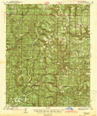Smyrna, Arkansas 1943 (1943) USGS Old Topo Map Reprint 15x15 AR Quad 260293