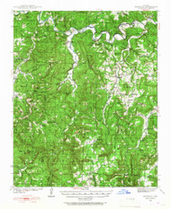 Snowball, Arkansas 1939 (1967) USGS Old Topo Map Reprint 15x15 AR Quad 260296