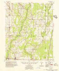 Tilton, Arkansas 1956 (1956) USGS Old Topo Map Reprint 15x15 AR Quad 260325