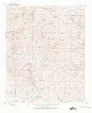 Treat, Arkansas 1932 (1972) USGS Old Topo Map Reprint 15x15 AR Quad 260329