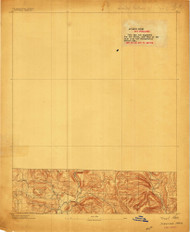 Treat, Arkansas 1889 (1889) USGS Old Topo Map Reprint 15x15 AR Quad 260326