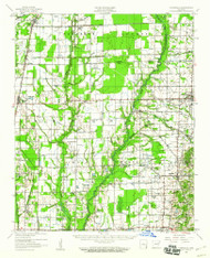 Vanndale, Arkansas 1958 (1960) USGS Old Topo Map Reprint 15x15 AR Quad 260342