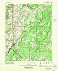 Walnut Ridge, Arkansas 1935 (1955) USGS Old Topo Map Reprint 15x15 AR Quad 260360