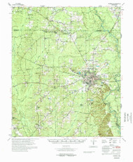 Warren, Arkansas 1978 (1978) USGS Old Topo Map Reprint 15x15 AR Quad 260362