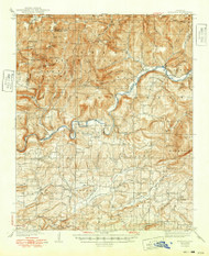 Watalula, Arkansas 1939 (1949) USGS Old Topo Map Reprint 15x15 AR Quad 260367