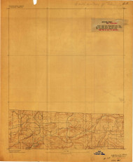 Watalula, Arkansas 1887 (1887) USGS Old Topo Map Reprint 15x15 AR Quad 260363