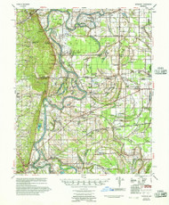 Whitmore, Arkansas 1956 (1957) USGS Old Topo Map Reprint 15x15 AR Quad 260373