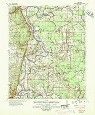 Whitmore, Arkansas 1940 (1942) USGS Old Topo Map Reprint 15x15 AR Quad 260372