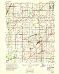 Hayti, Missouri 1955 (1955) USGS Old Topo Map Reprint 15x15 AR Quad 324961