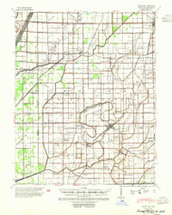 Hayti, Missouri 1940 (1954) USGS Old Topo Map Reprint 15x15 AR Quad 324960