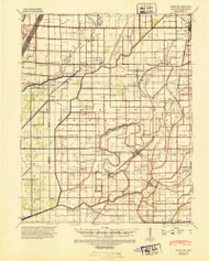 Hayti, Missouri 1940 (1943) USGS Old Topo Map Reprint 15x15 AR Quad 324959