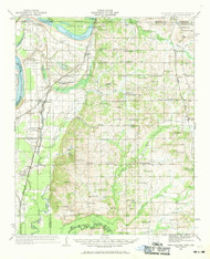 Horn Lake, Mississippi 1932 (1969) USGS Old Topo Map Reprint 15x15 AR Quad 336931