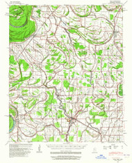 Pace, Mississippi 1939 (1965) USGS Old Topo Map Reprint 15x15 AR Quad 337030
