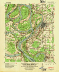Refuge, Mississippi 1939 (1954) USGS Old Topo Map Reprint 15x15 AR Quad 260277