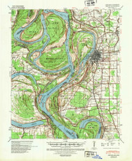 Refuge, Mississippi 1939 (1949) USGS Old Topo Map Reprint 15x15 AR Quad 260278