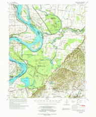 Hales Point, Tennessee 1977 (1977) USGS Old Topo Map Reprint 15x15 AR Quad 147983