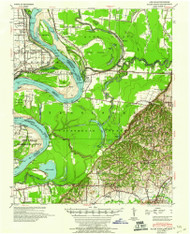 Hales Point, Tennessee 1952 (1960) USGS Old Topo Map Reprint 15x15 AR Quad 147979