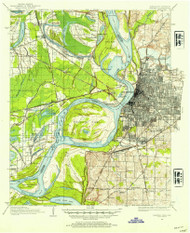 Memphis, Tennessee 1916 (1954) USGS Old Topo Map Reprint 15x15 AR Quad 150224